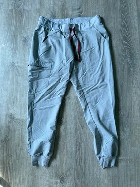 Men's Light Blue Jogger Pants with Drawstring